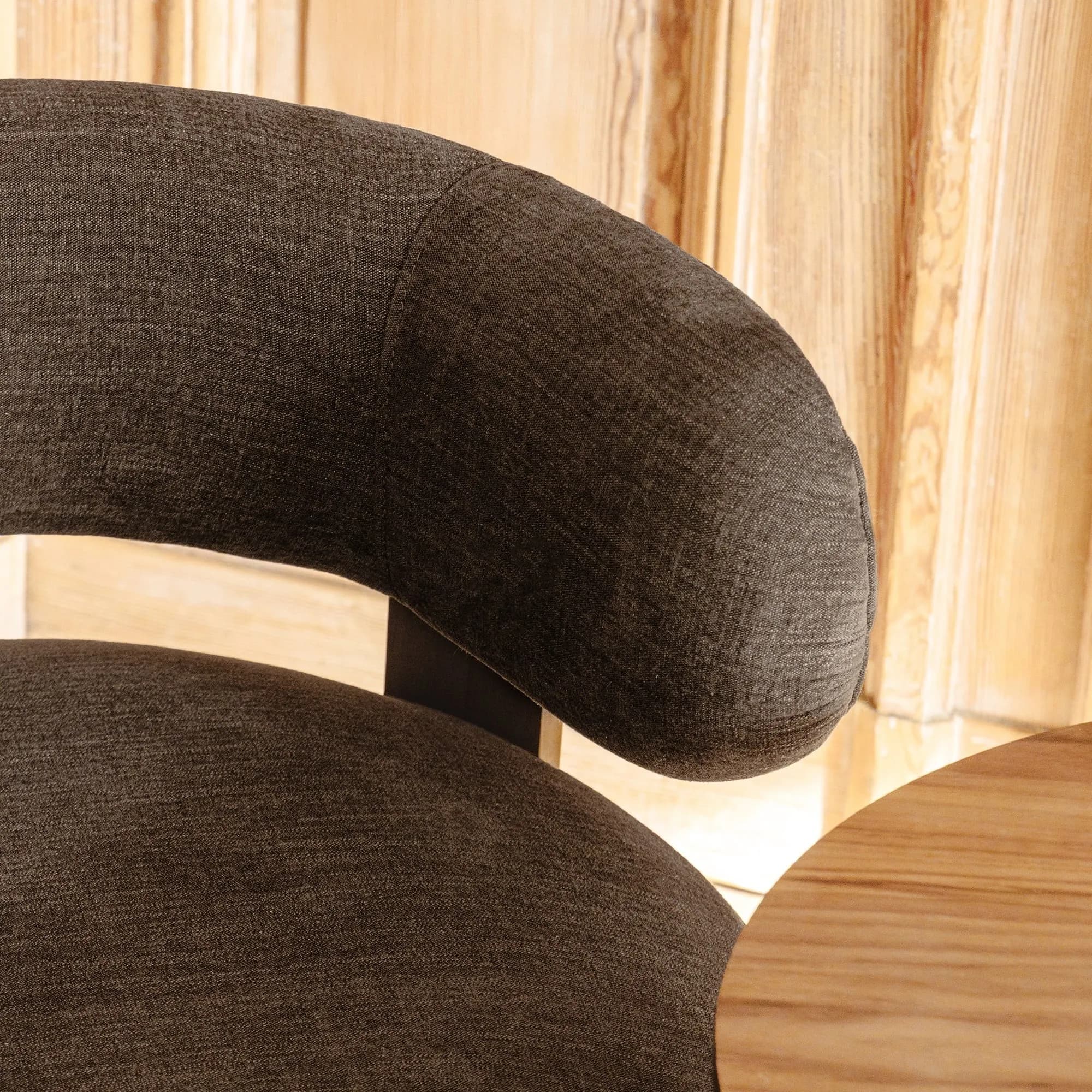 Designové křeslo Dolce espresso/ořech, š 75 × hl 73 × v 74 cm 7