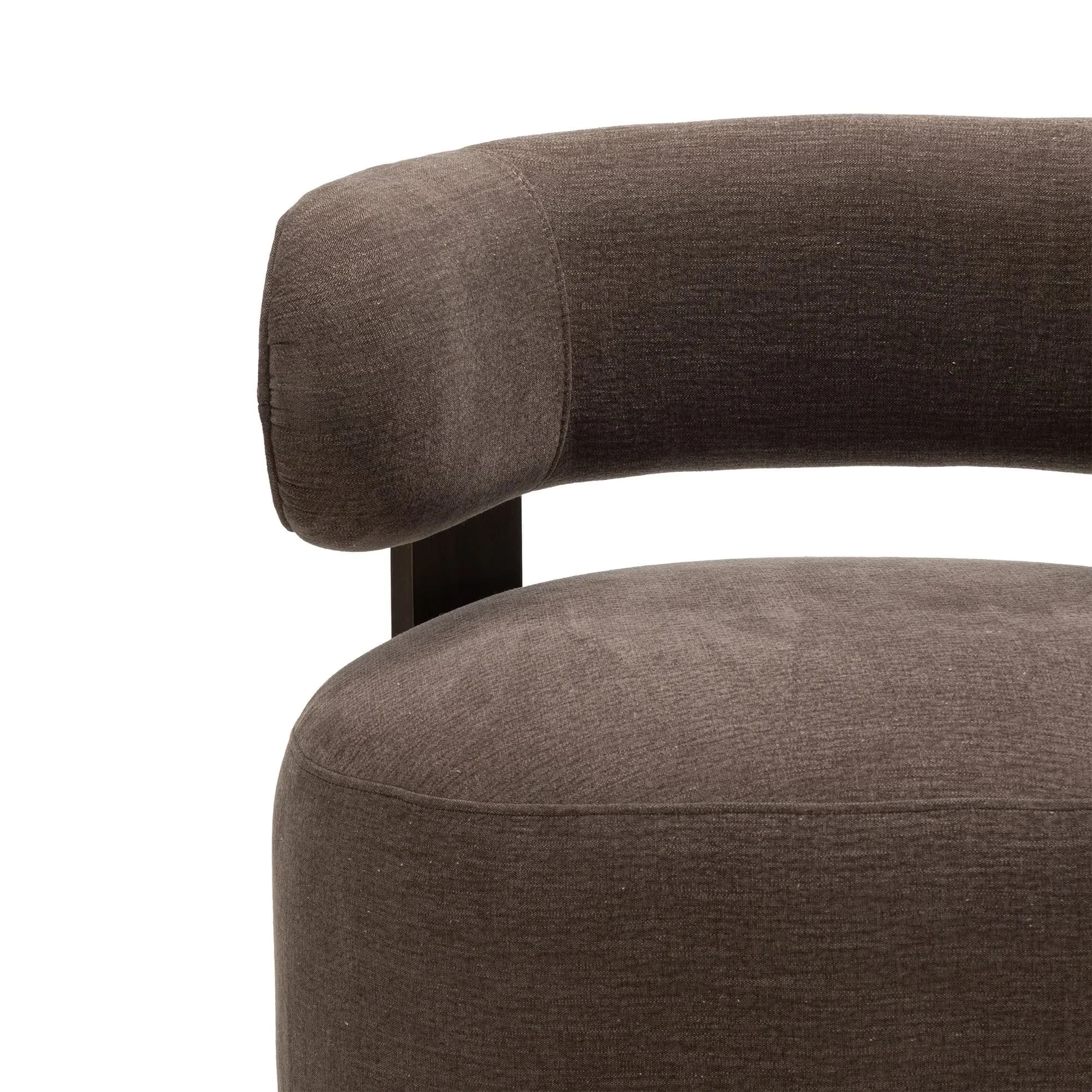 Designové křeslo Dolce espresso/ořech, š 75 × hl 73 × v 74 cm 8