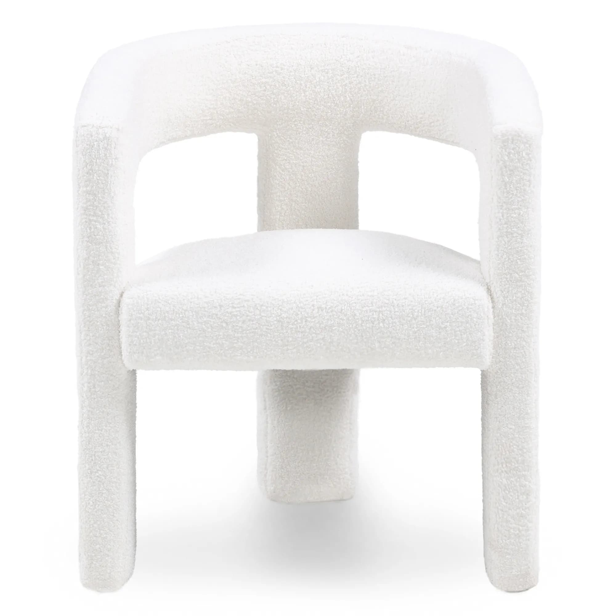 Designové křeslo Lory boucle, Krémové