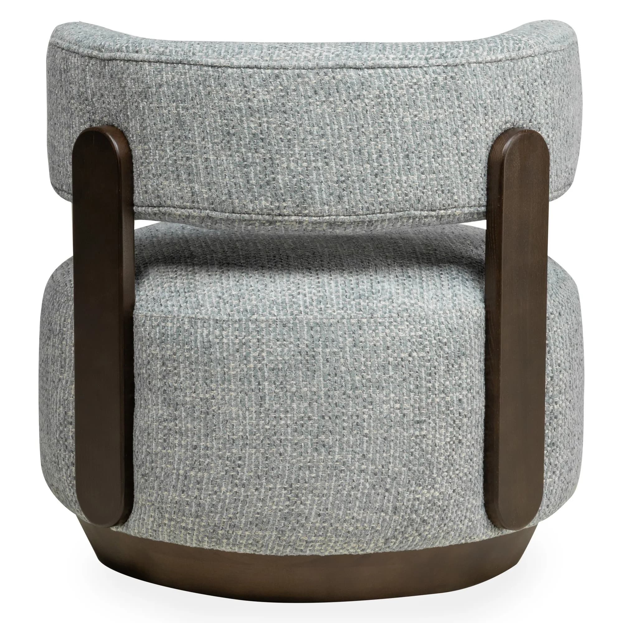Designové křeslo Dolce /ořech, Modro-béžové 9