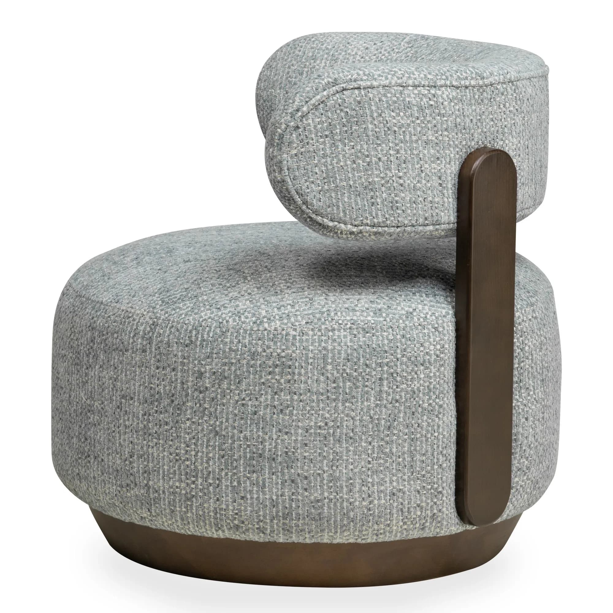 Designové křeslo Dolce /ořech, Modro-béžové 7