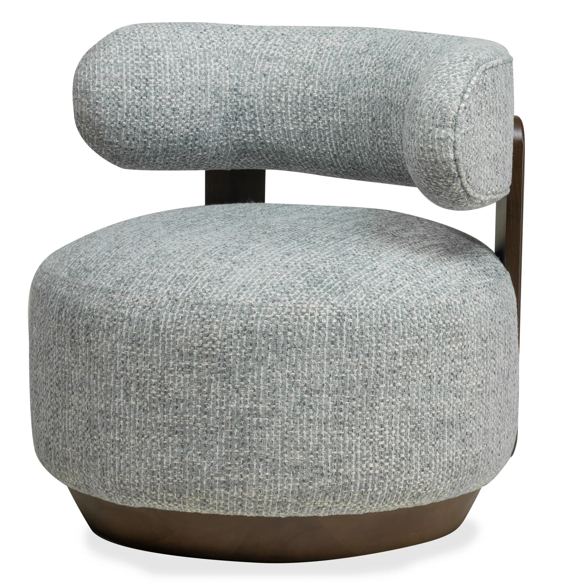 Designové křeslo Dolce /ořech, Modro-béžové 4