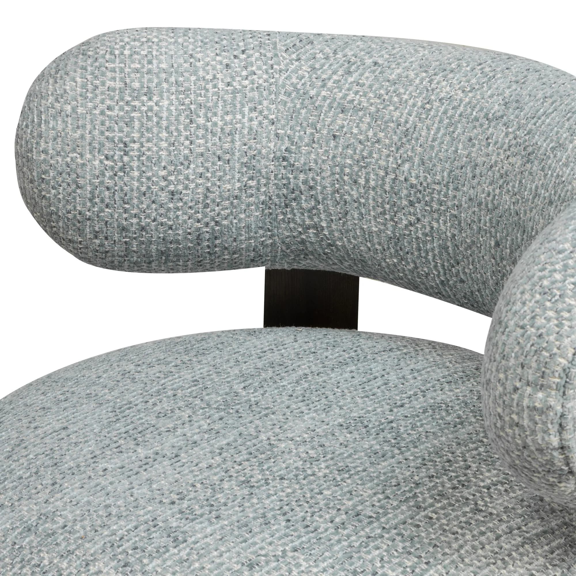 Designové křeslo Dolce /ořech, Modro-béžové 8