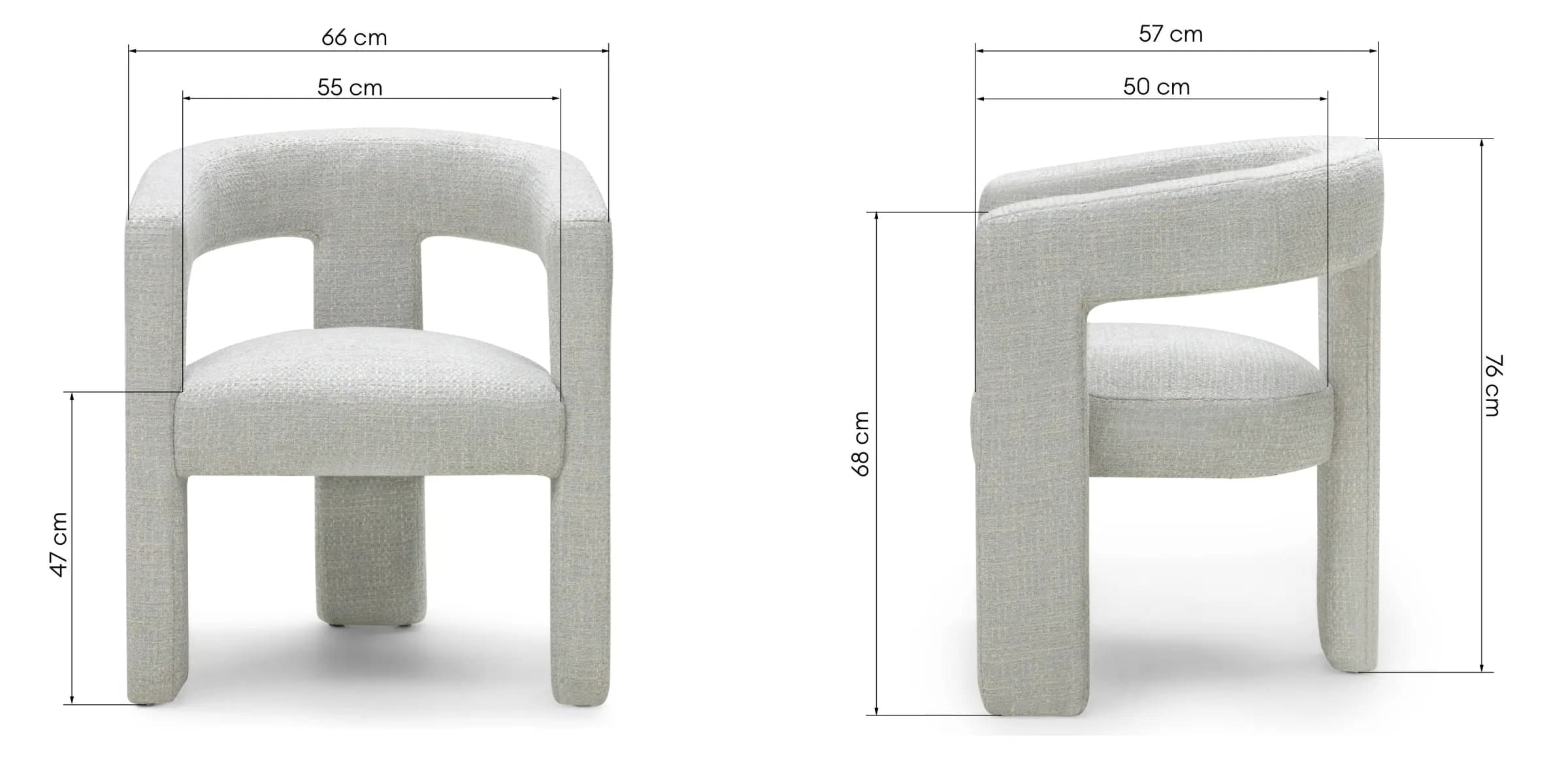 Designové křeslo Lory, Mátově modré 9