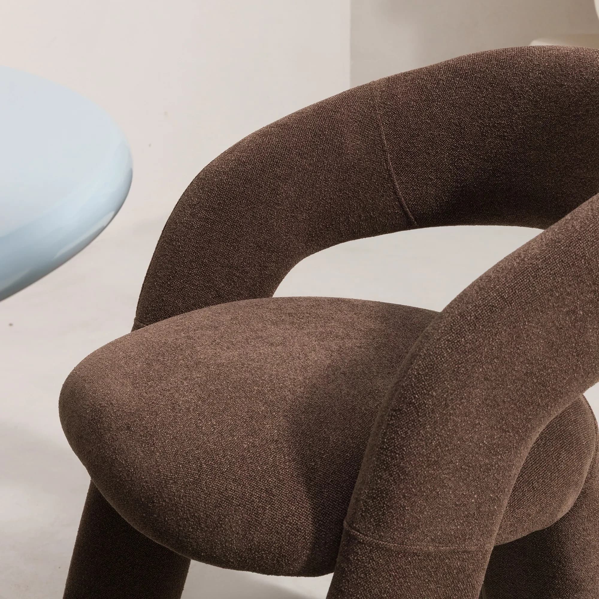 Designové křeslo Elise, Hnědé 4