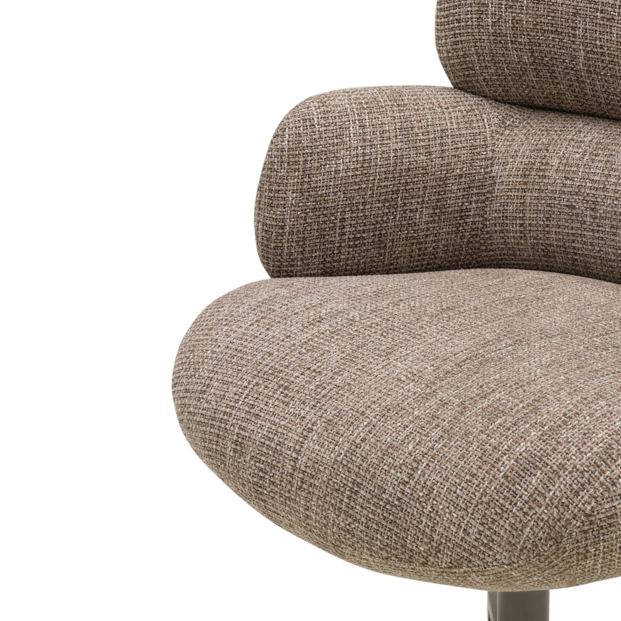 Otočné designové křeslo Blake, Hnědé 3