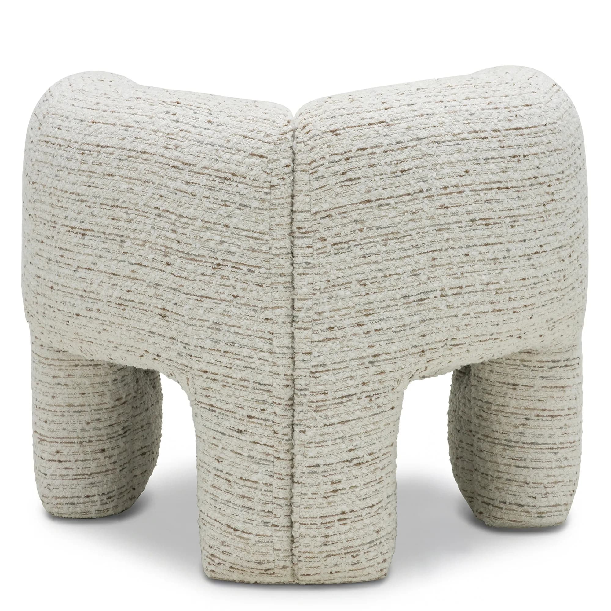 Designové křeslo Maylo bouclé, Krémové 6