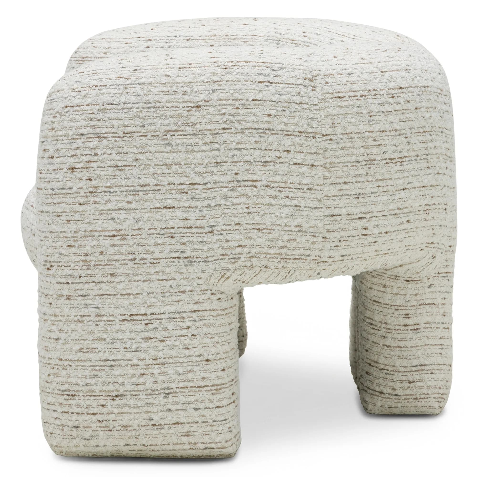 Designové křeslo Maylo bouclé, Krémové 5