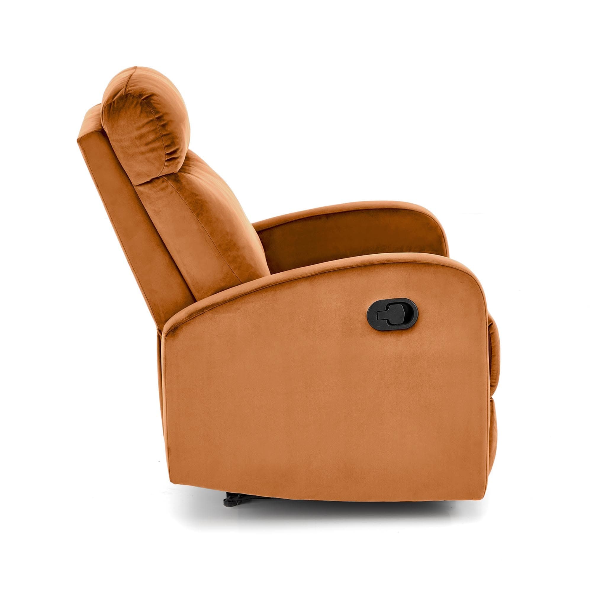 Polohovací křeslo Wonder s funkcí houpání skořicové, š 75 × hl 95 × v 90 cm 10
