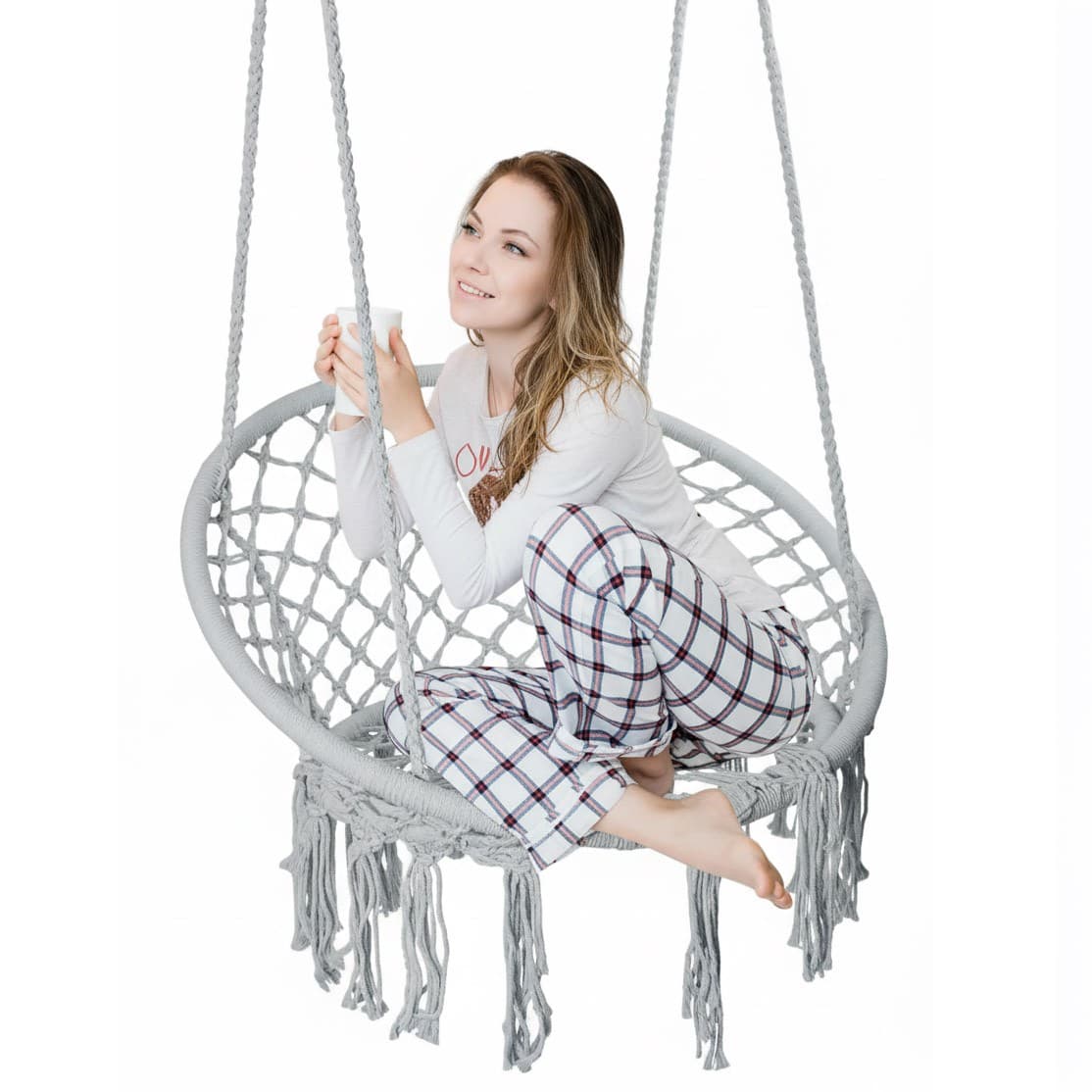 Závěsné křeslo Stork Togo, Šedé 7