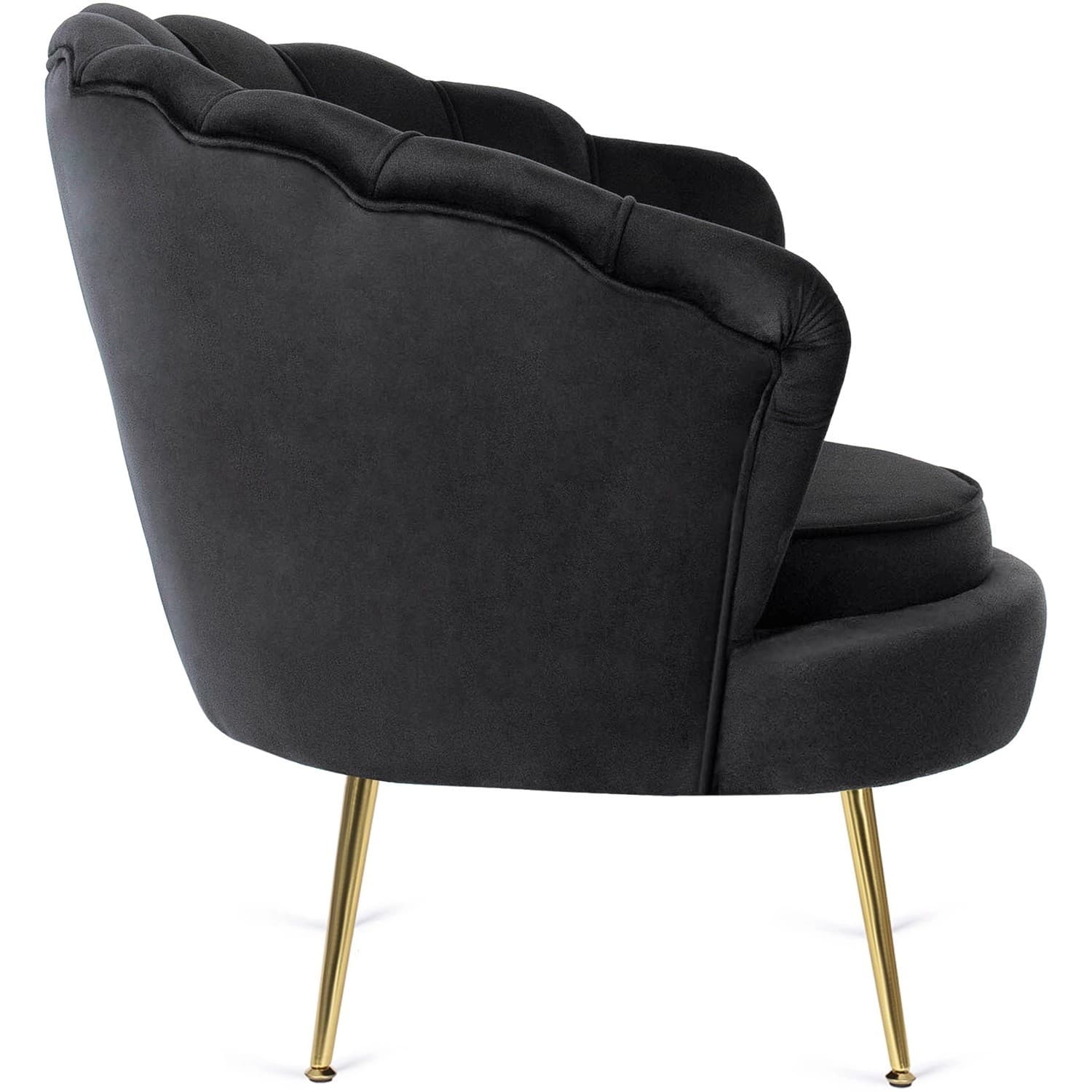 Designové křeslo Angel samet, Černé 2