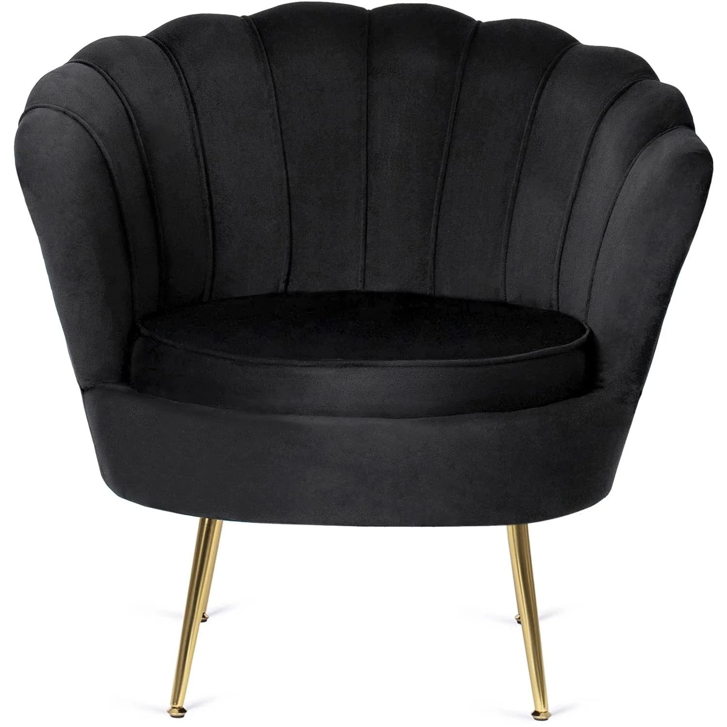 Designové křeslo Angel samet, Černé 3