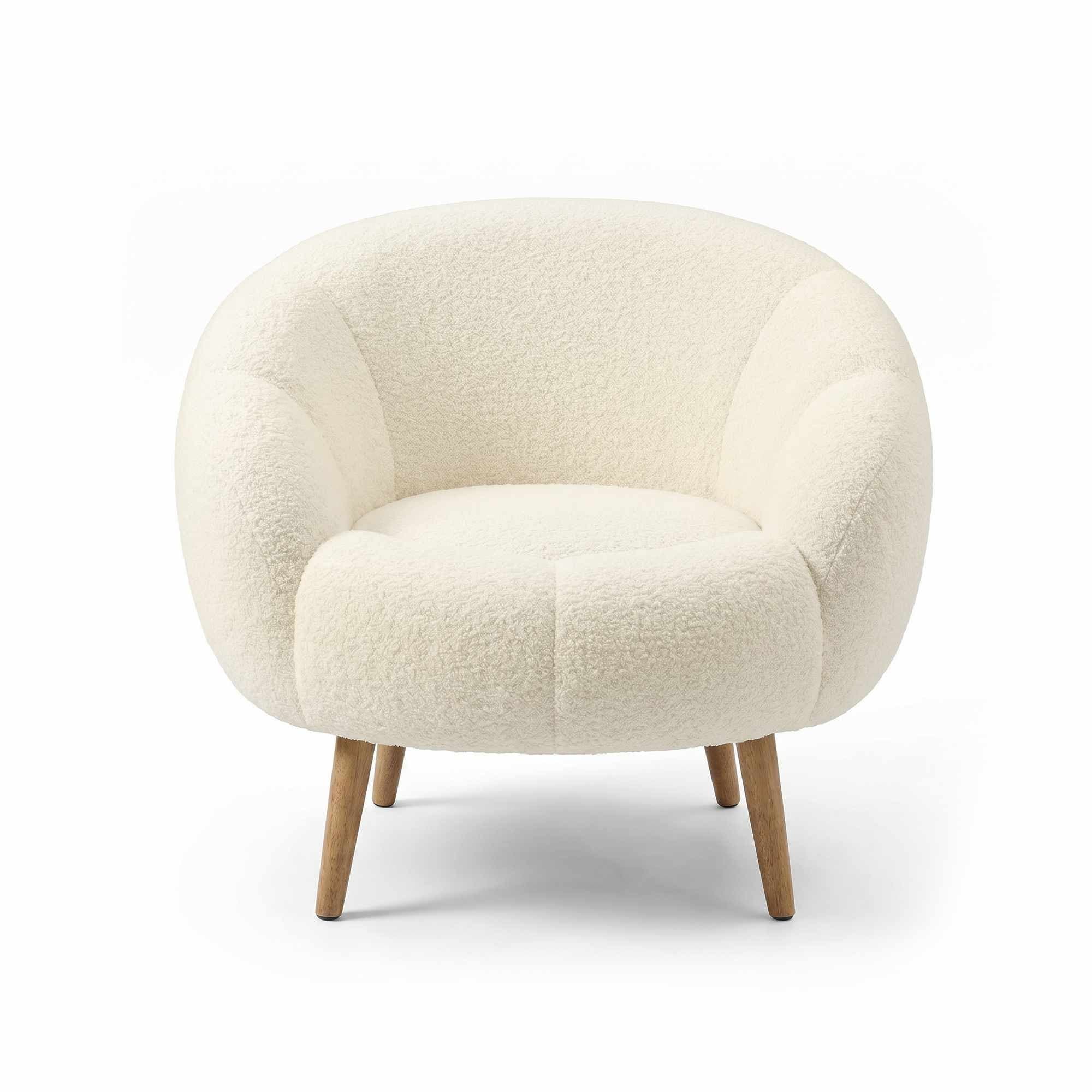 Designové křeslo Lida, Bílé