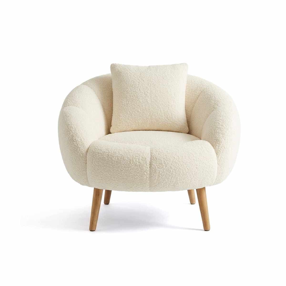 Designové křeslo Lida, Bílé 4