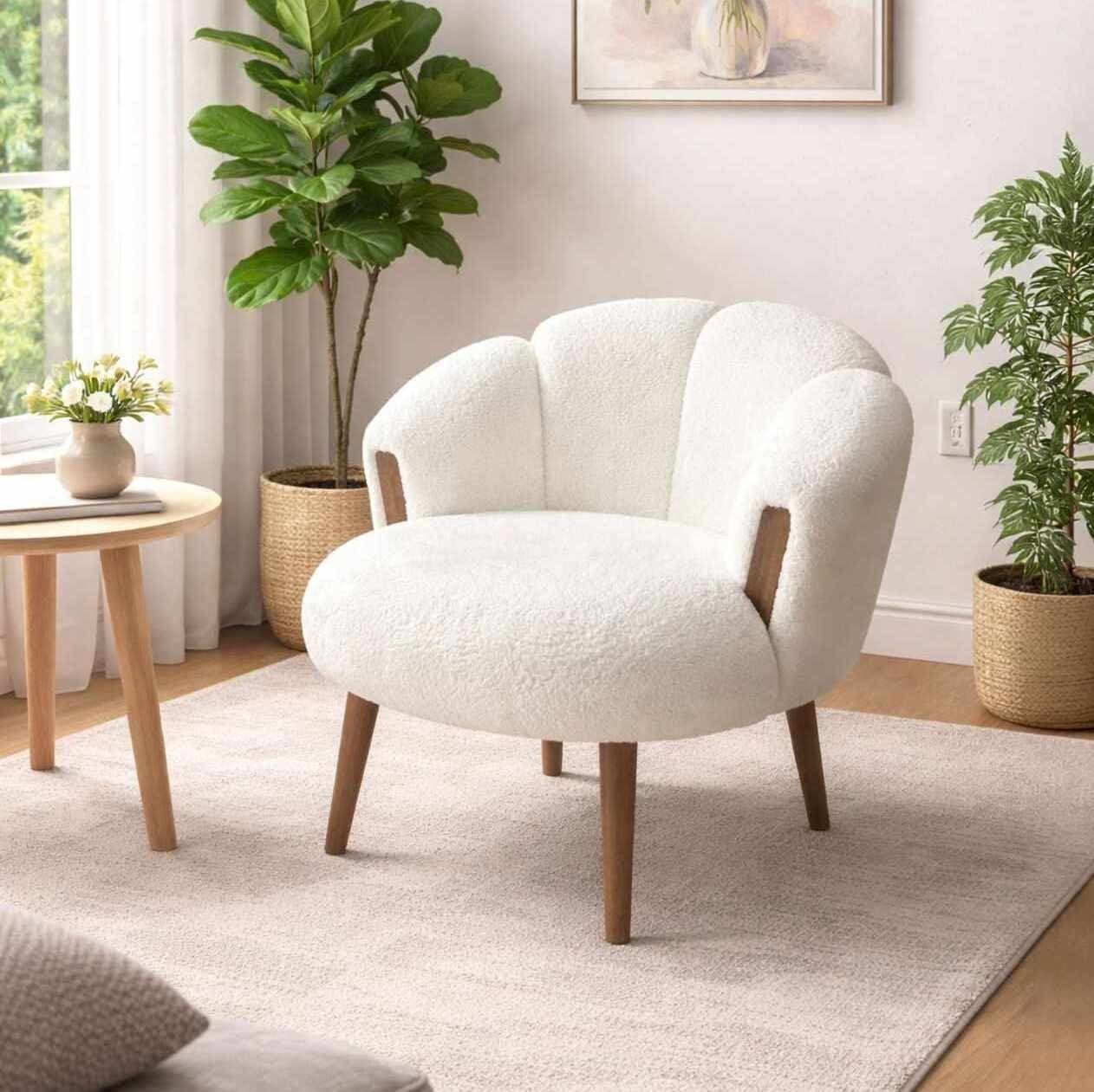 Designové křeslo Star, Bílé 2