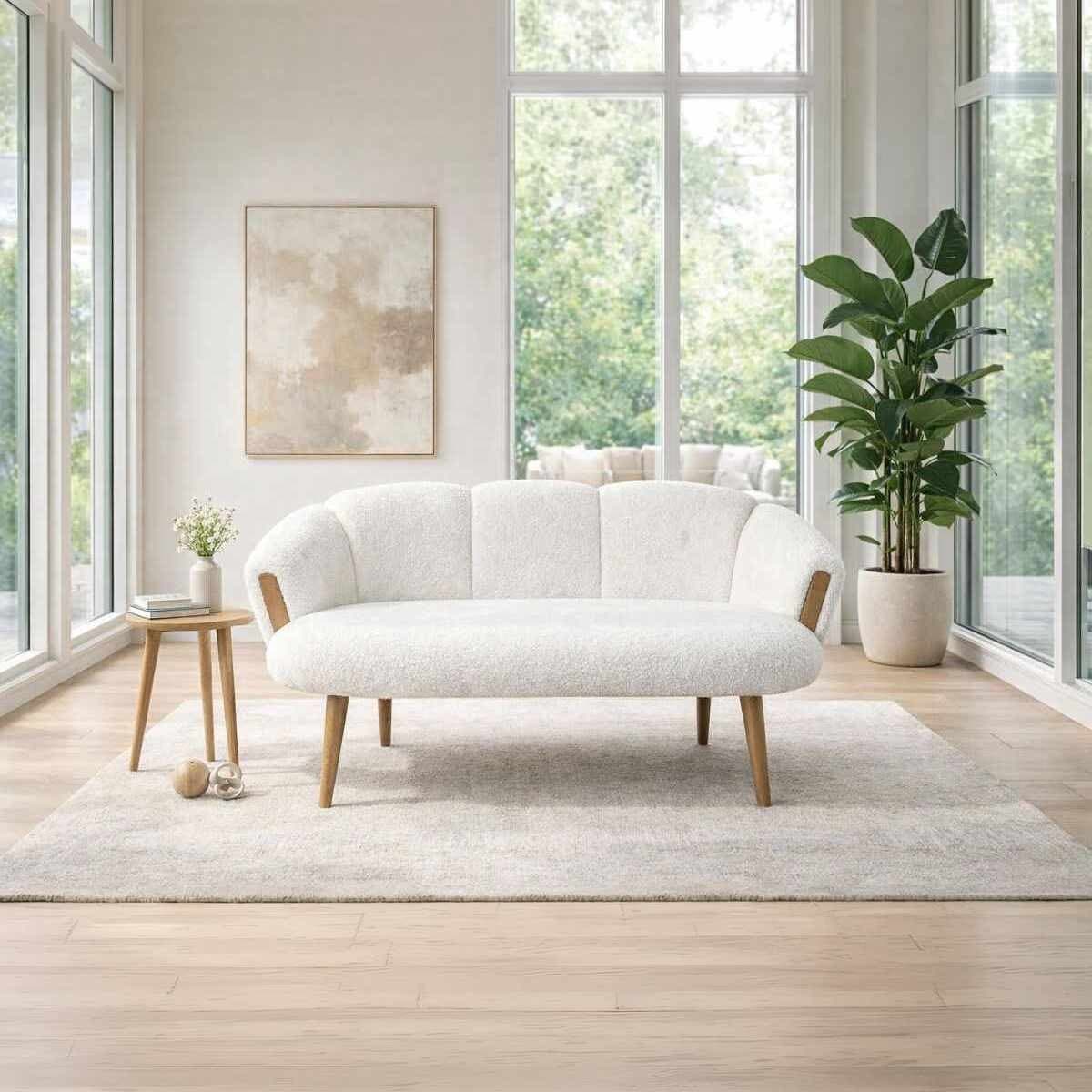 Dvoumístná pohovka Star 128 cm, Wellsoft bílá 4