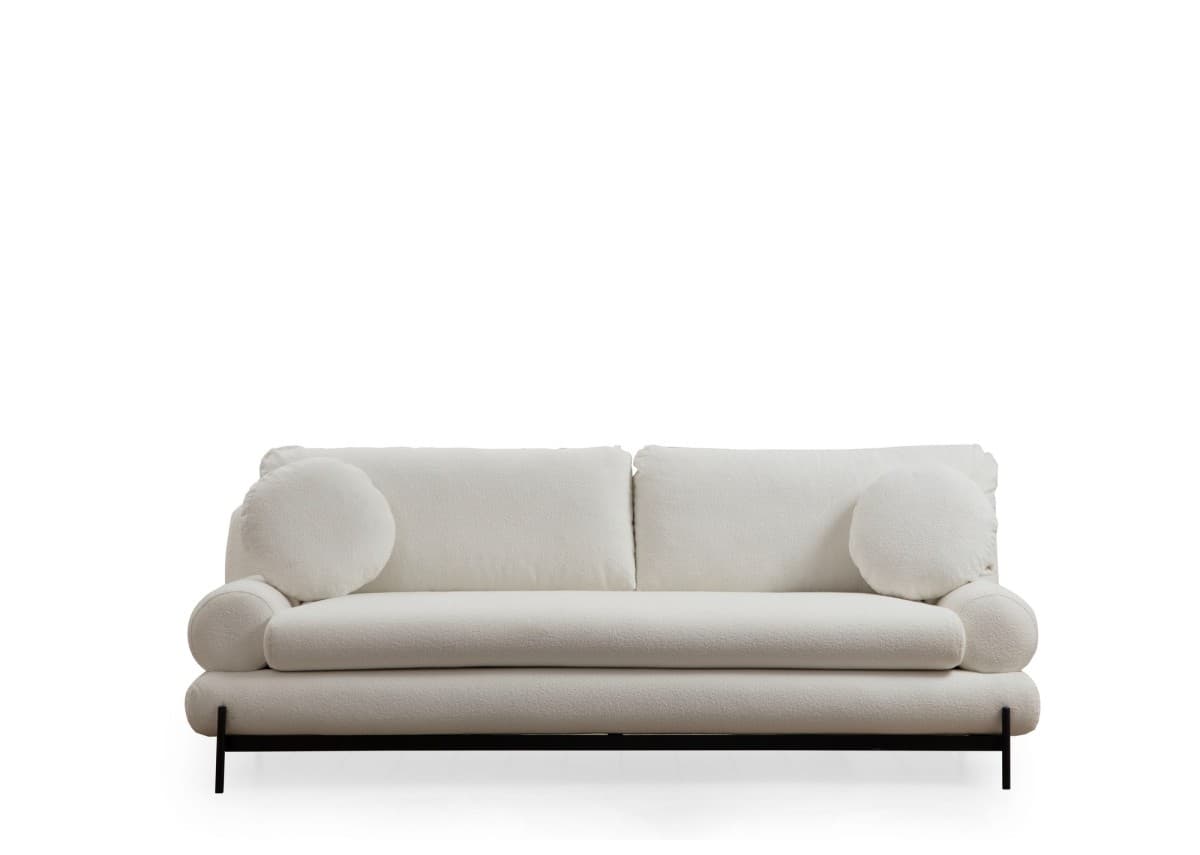 Třímístná pohovka Livorno 230 cm, Bílá 10