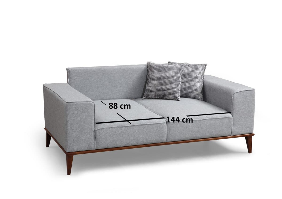 Dvoumístná pohovka Montana 184 cm, Šedá 4
