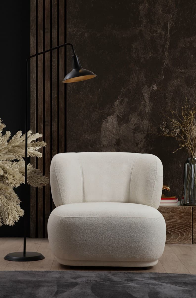 Designové křeslo Livorno, Bílé 3