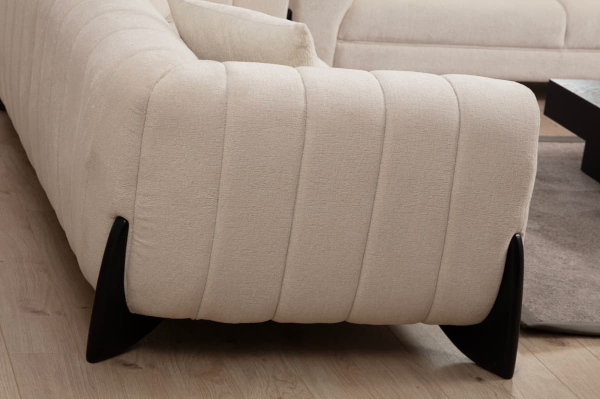 Třímístná pohovka Sandreo 248 cm, Bílá 7