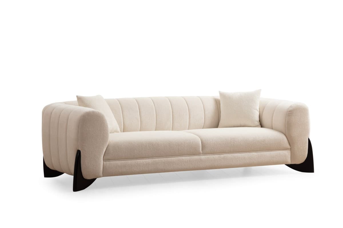 Třímístná pohovka Sandreo 248 cm, Bílá