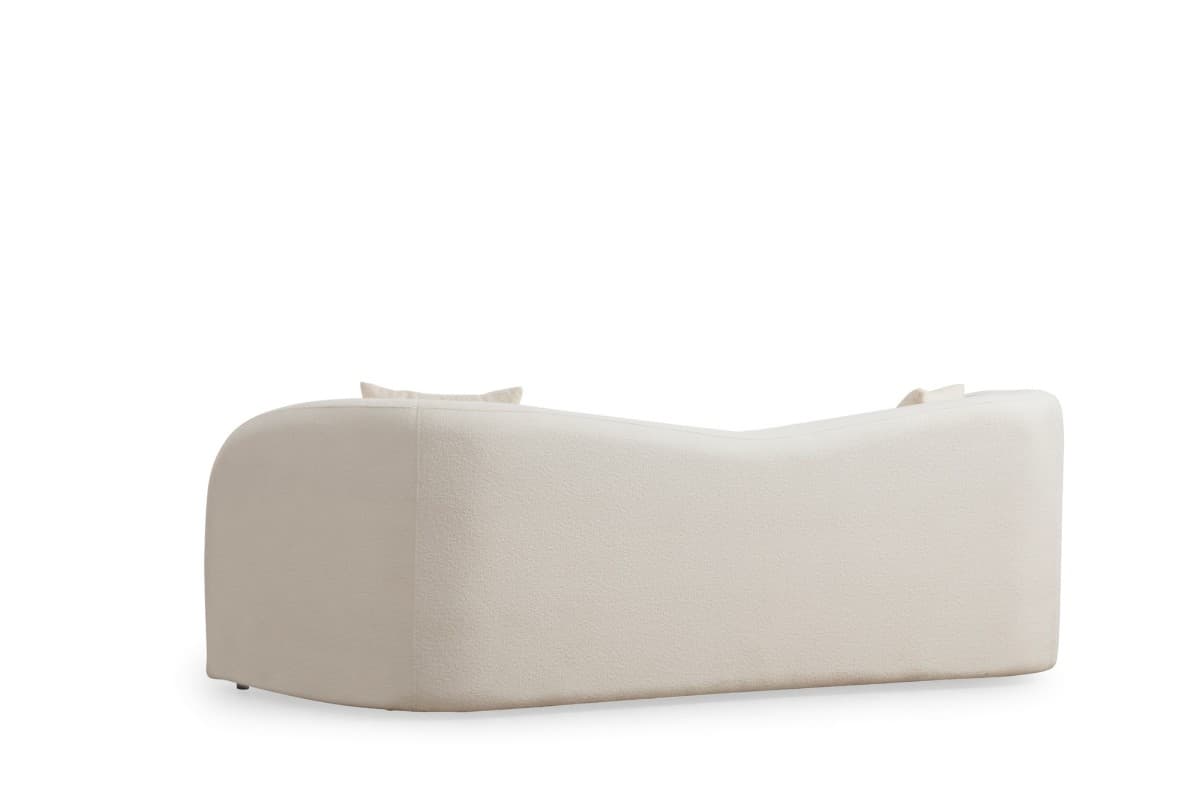 Třímístná pohovka Asos 225 cm, Bouclé krémová 6