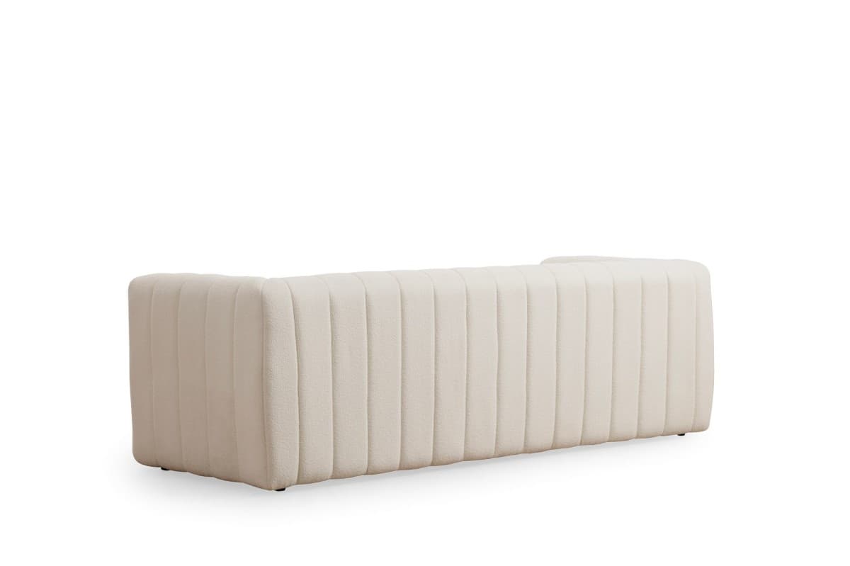Třímístná pohovka Royal 225 cm, Boucle krémová 5