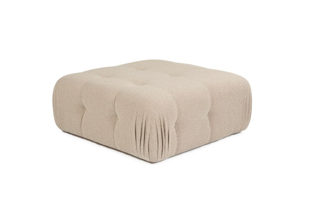 Taburet Doblo broskvový, š 105 × hl 105 × v 45 cm
