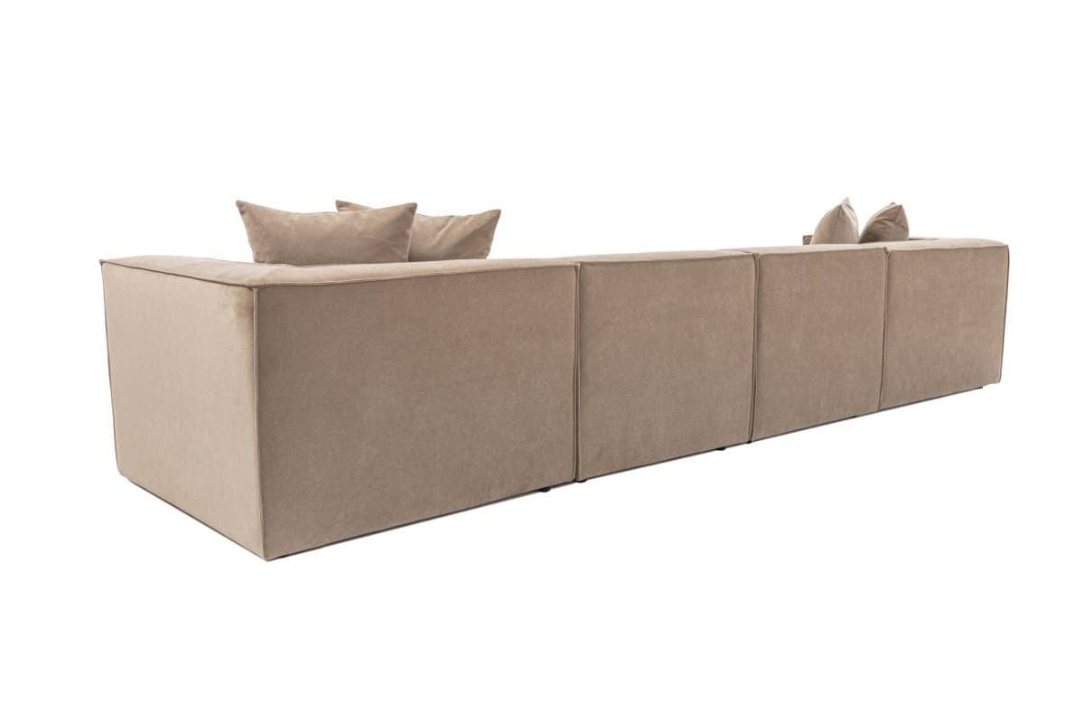 Rohová sedací souprava Sora 430 cm, Cappucino pravá, pravá strana 10