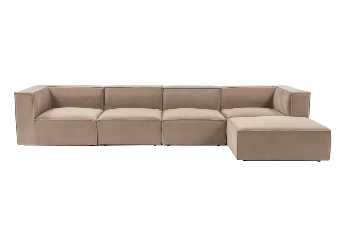 Rohová sedací souprava Sora 430 cm, Cappucino pravá, pravá strana 6
