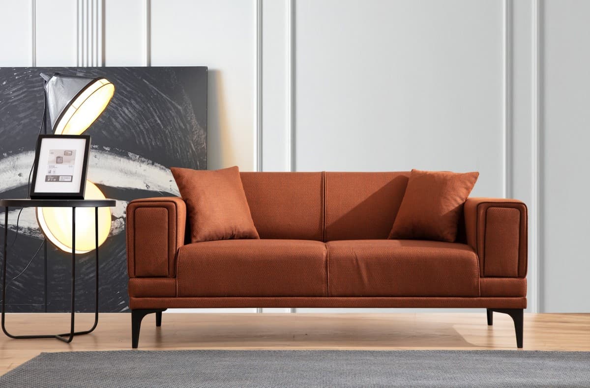 Dvoumístná pohovka Horizon 170 cm, Cihlová 2