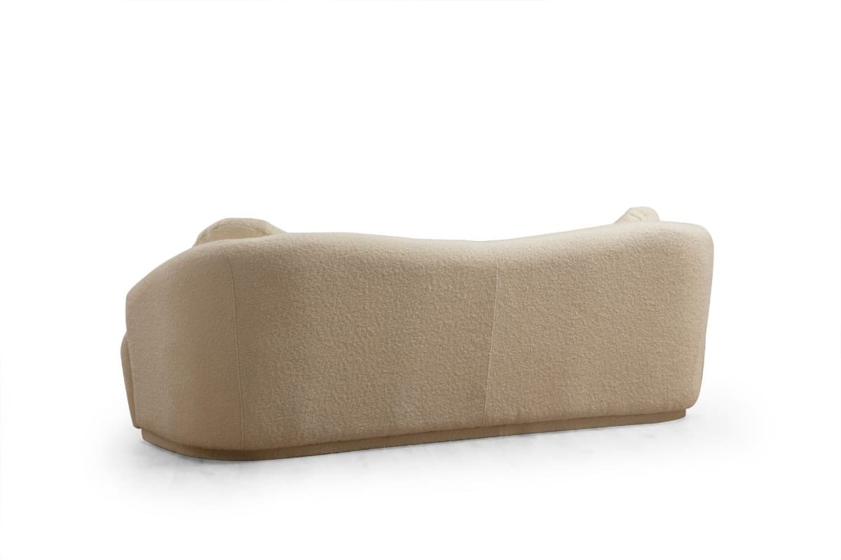 Třímístná pohovka Ancona 225 cm, Boucle krémová 8
