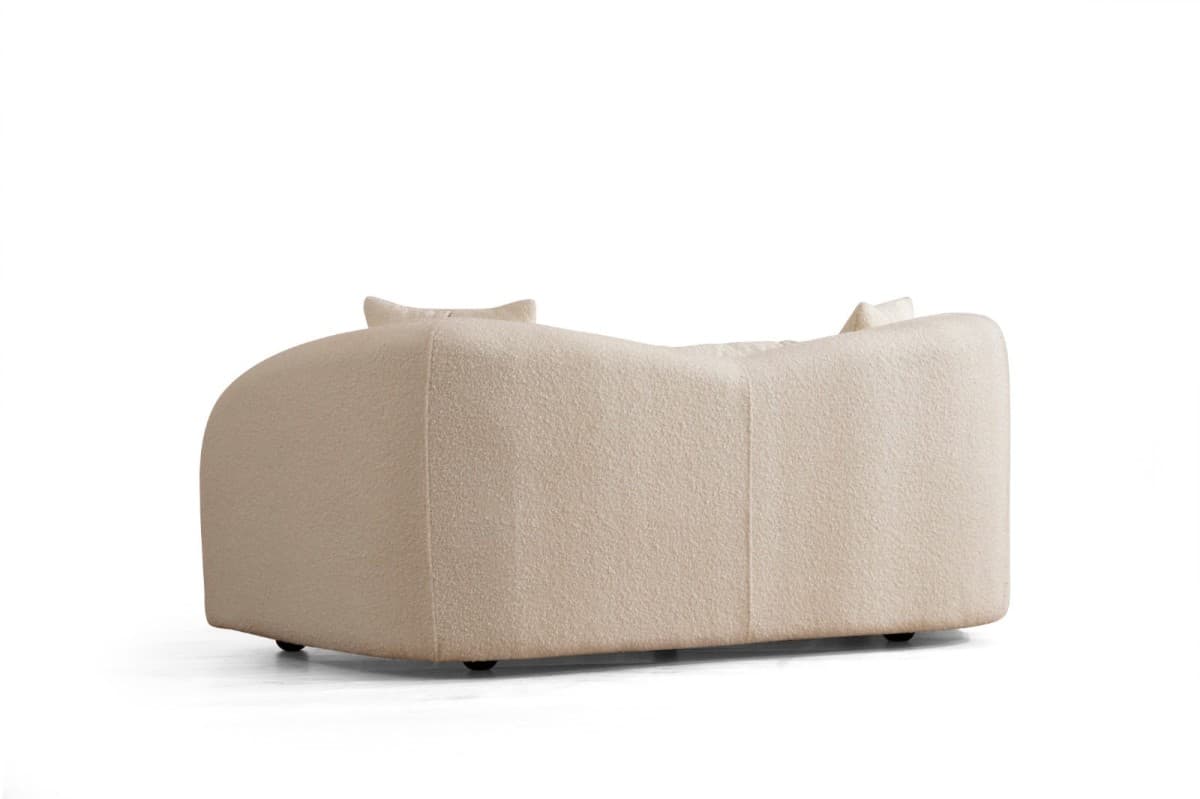 Dvoumístná pohovka Venedik 190 cm, Boucle krémová 3