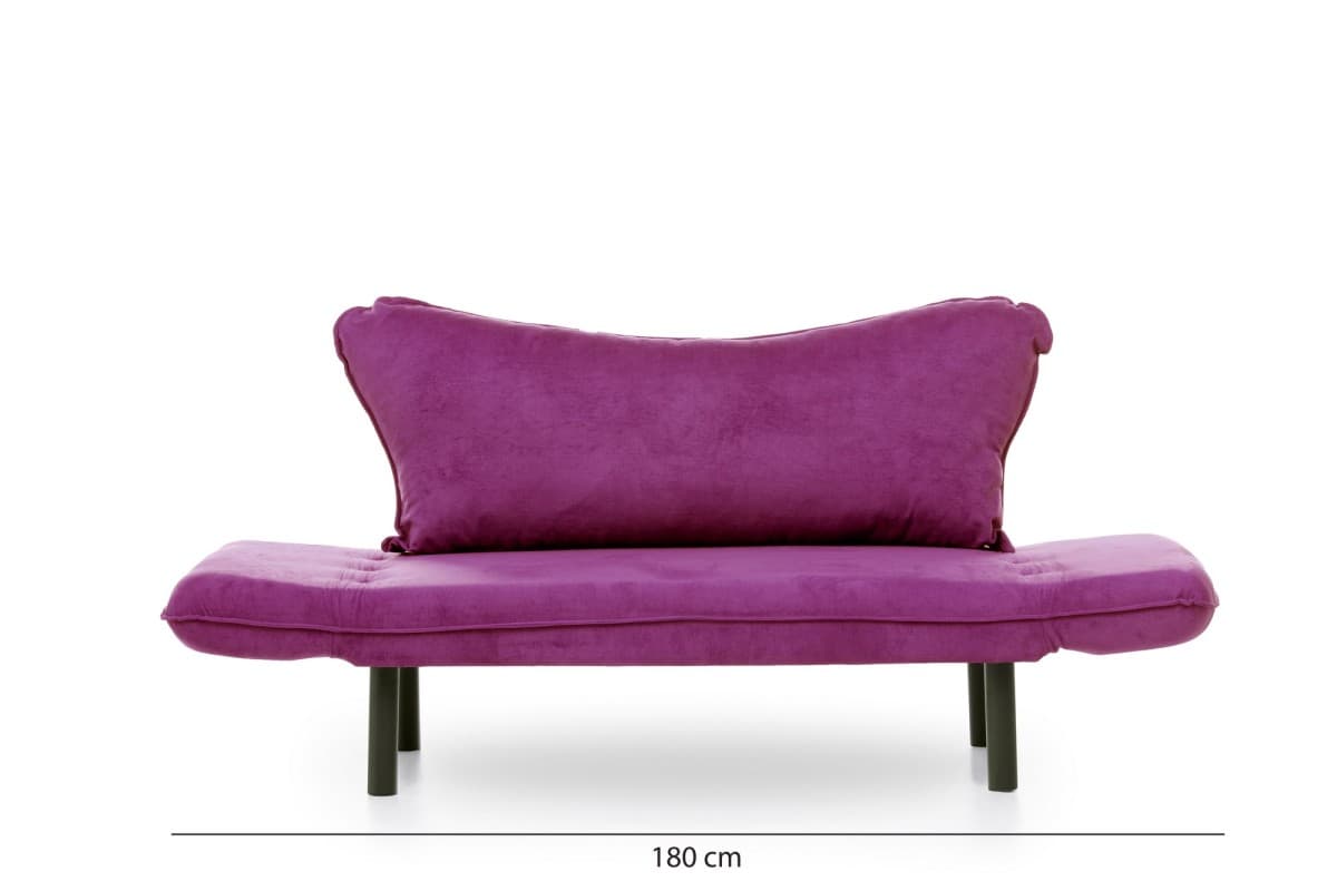 2-místná pohovka Chatto 140 cm, Fialová 6