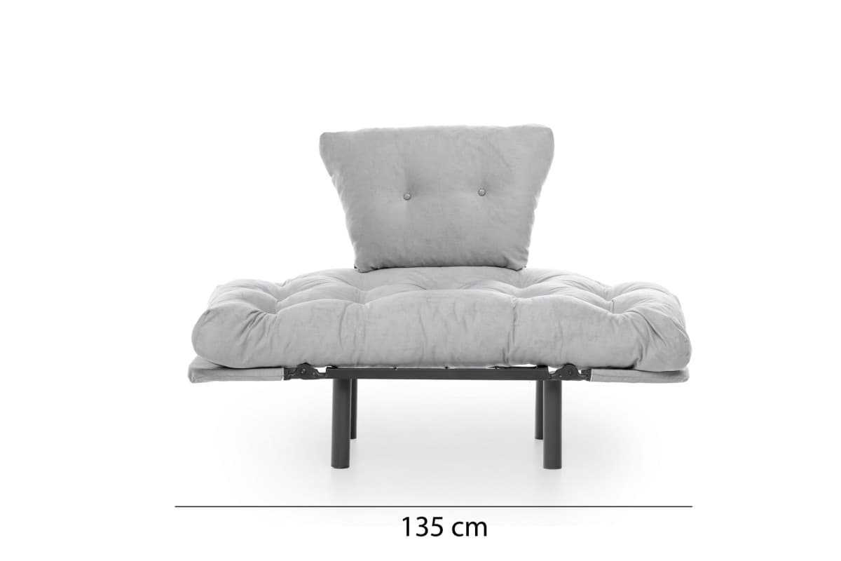 Křeslo Nitta Single, Šedé 6