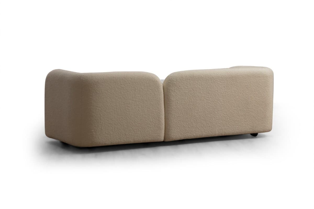 Třímístná pohovka Victoria 228 cm, Boucle krémová 5