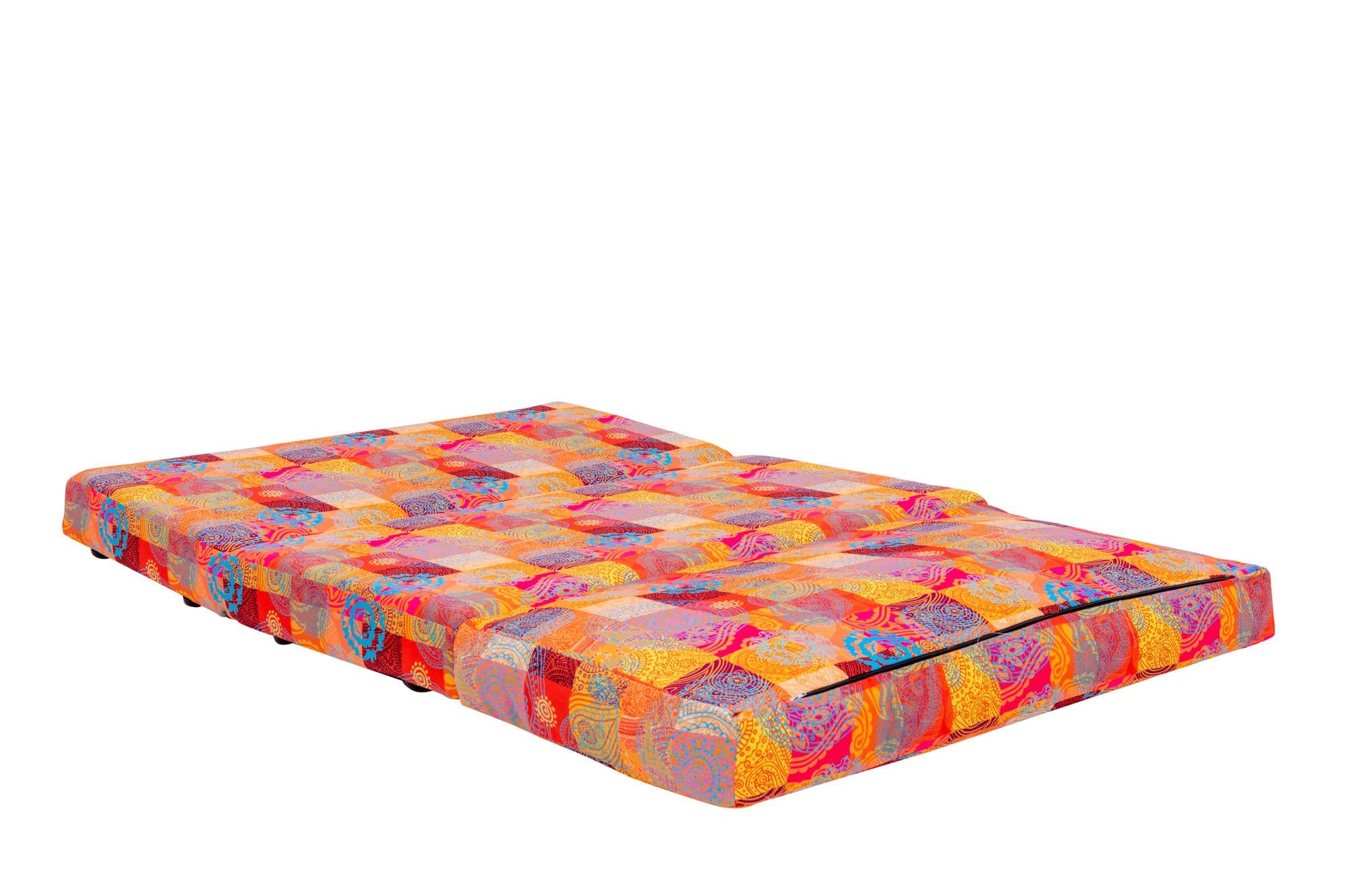 Dvoumístná futonová rozkládací pohovka Taida 120 cm, Vícebarevná 6
