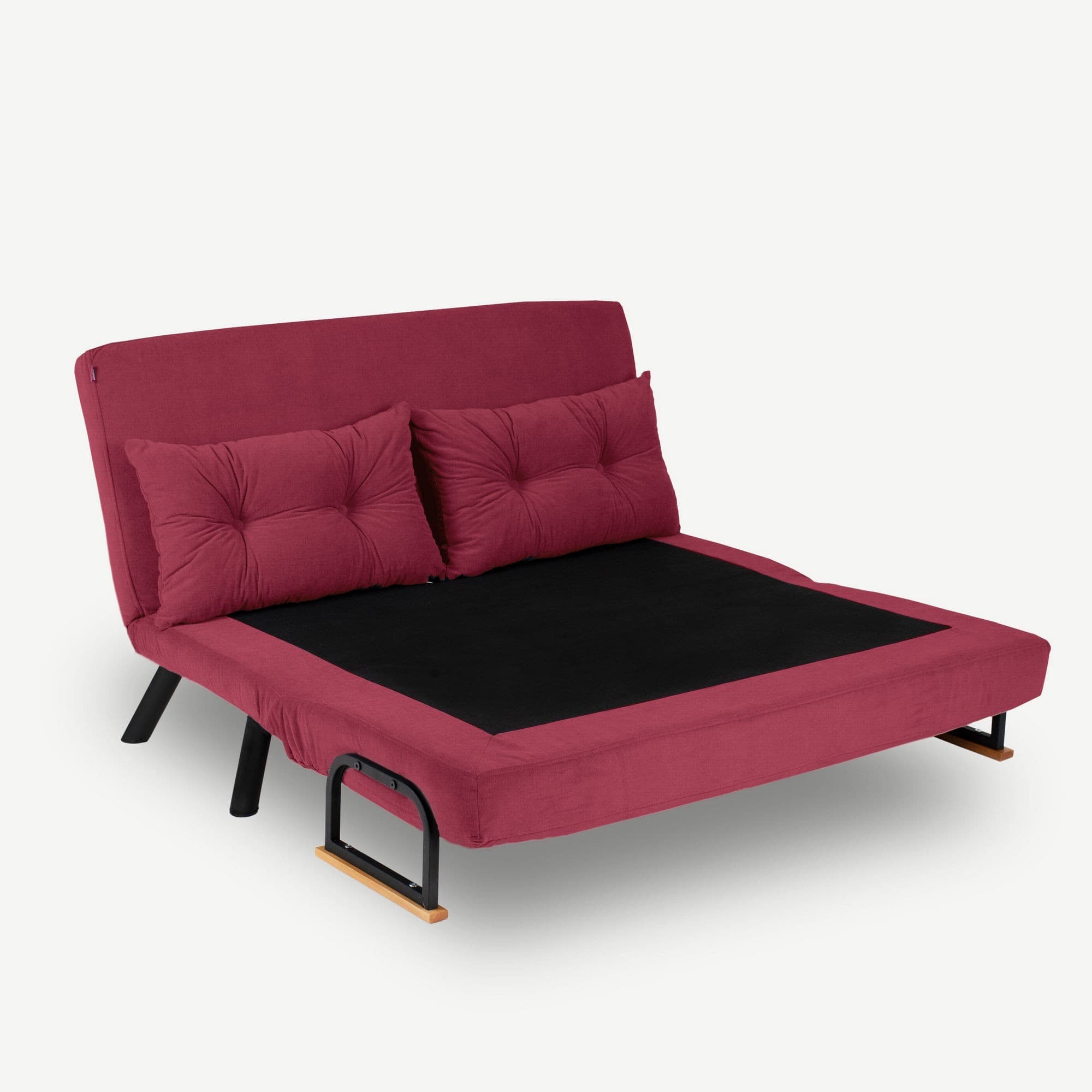 Dvoumístná rozkládací pohovka Seater Sando, Bordó 4