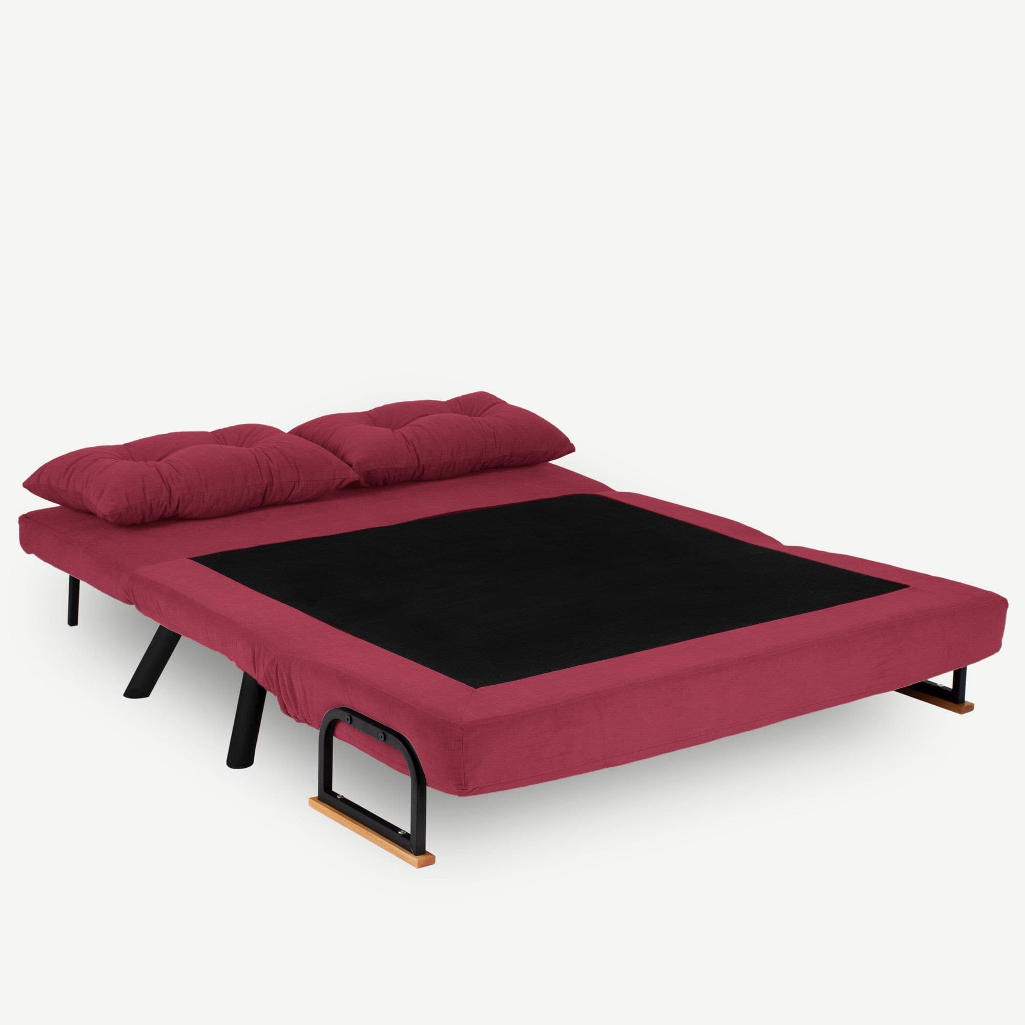Dvoumístná rozkládací pohovka Seater Sando, Bordó 5