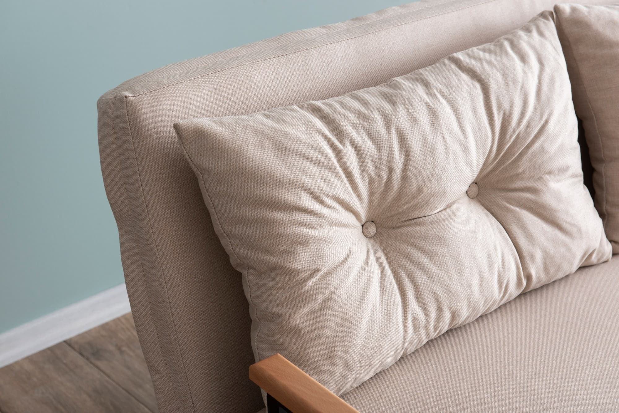 Dvoumístná rozkládací pohovka Seater Sando II, Krémová 4