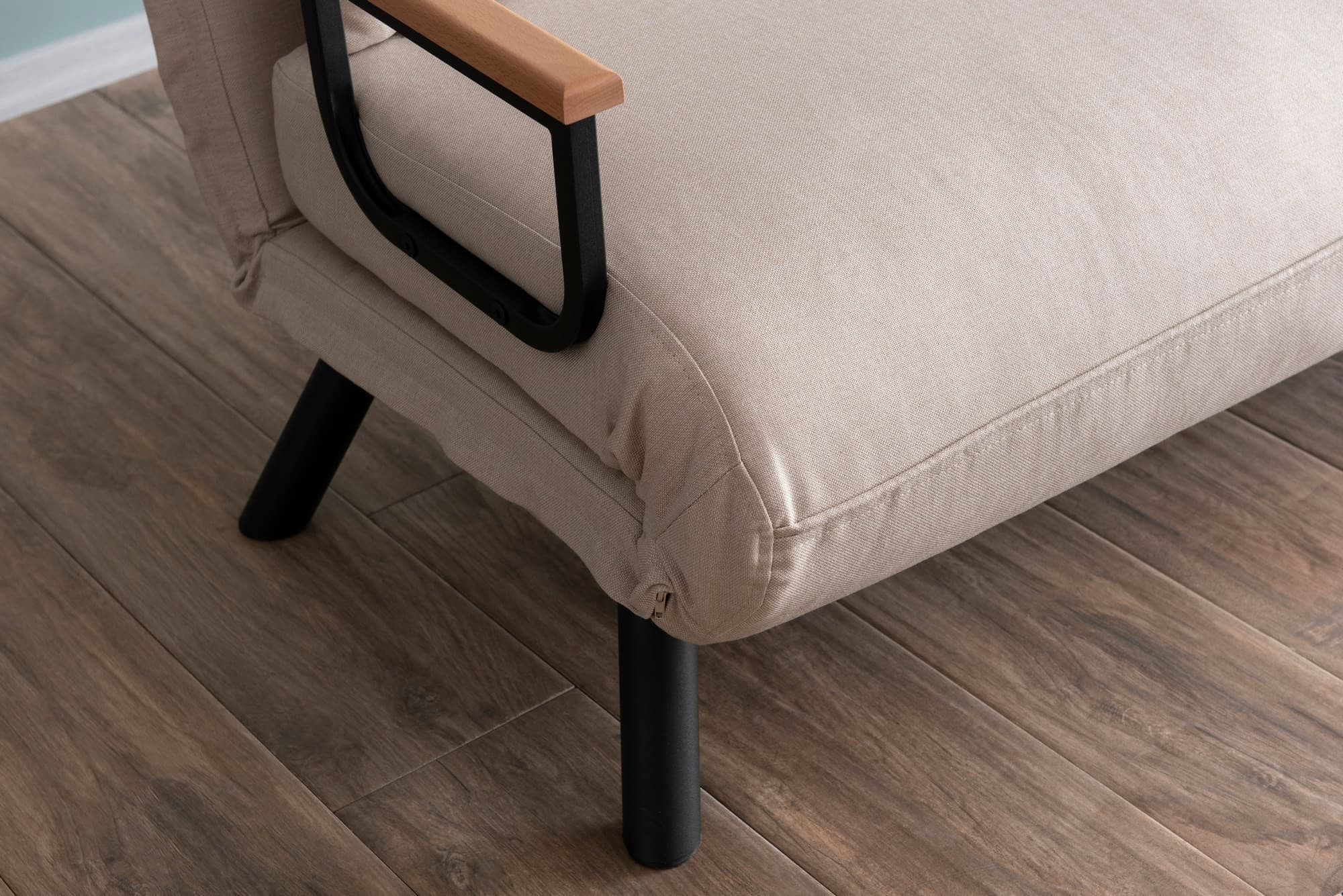 Dvoumístná rozkládací pohovka Seater Sando II, Krémová 5