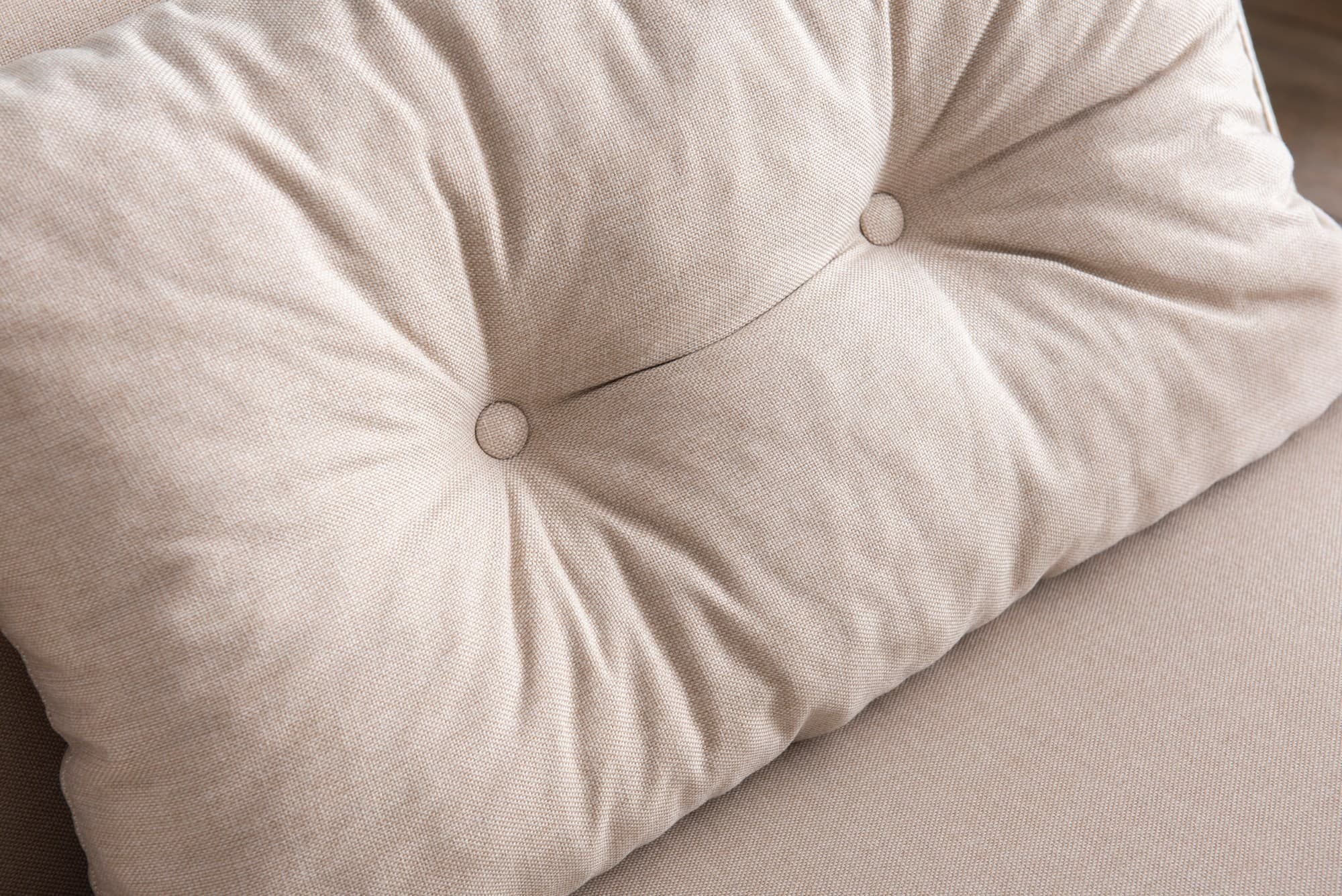 Dvoumístná rozkládací pohovka Seater Sando II, Krémová 6