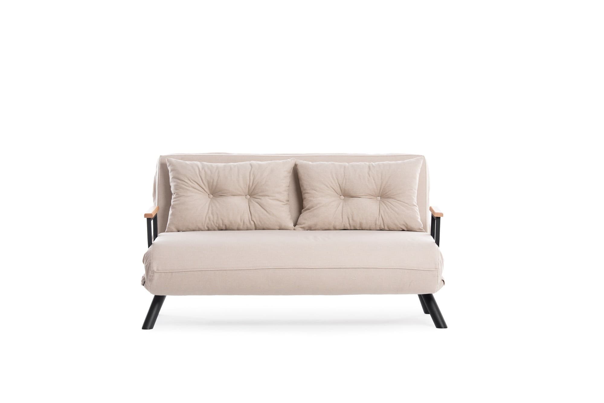 Dvoumístná rozkládací pohovka Seater Sando II, Krémová 9
