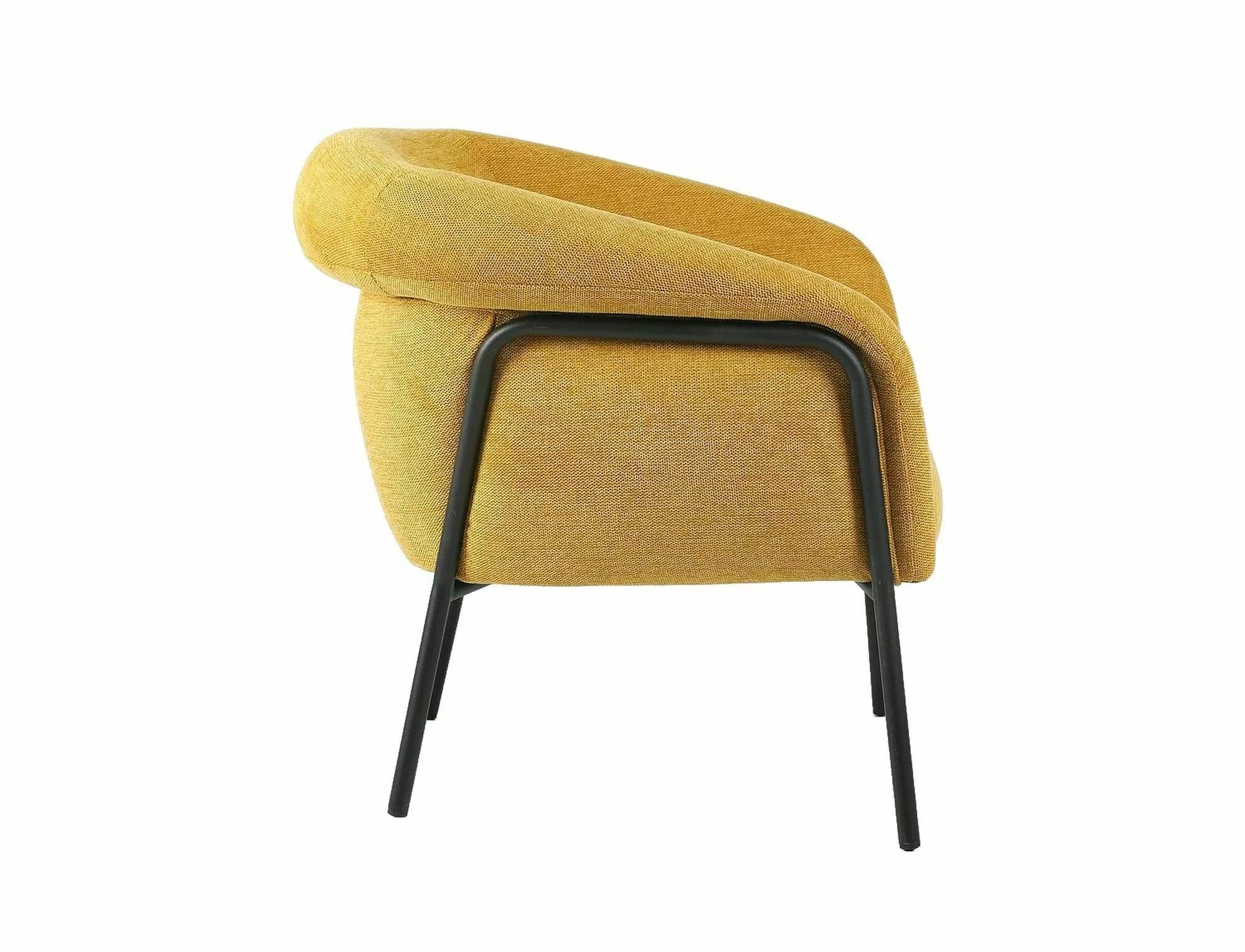 Designové křeslo Clover, Hořčicové 2