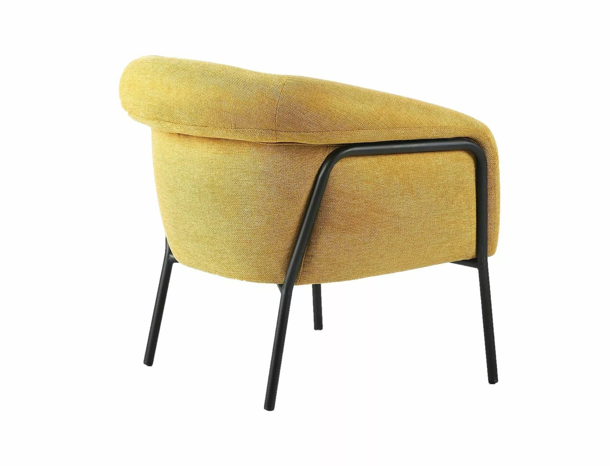 Designové křeslo Clover, Hořčicové 3