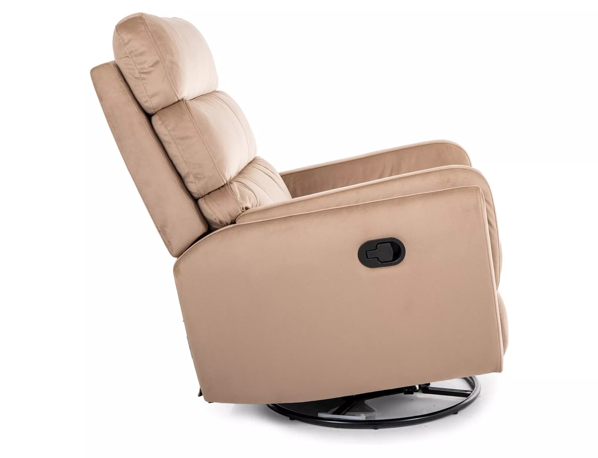 Sametové relaxační polohovací křeslo Argos, Šedé 7