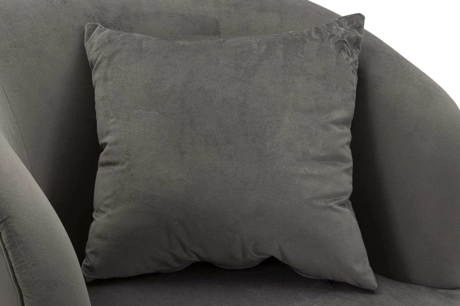 Sametové křeslo Silvery, Šedé 5