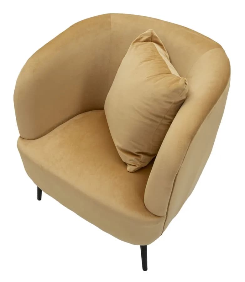 Designové křeslo Browy samet, Hnědé 4