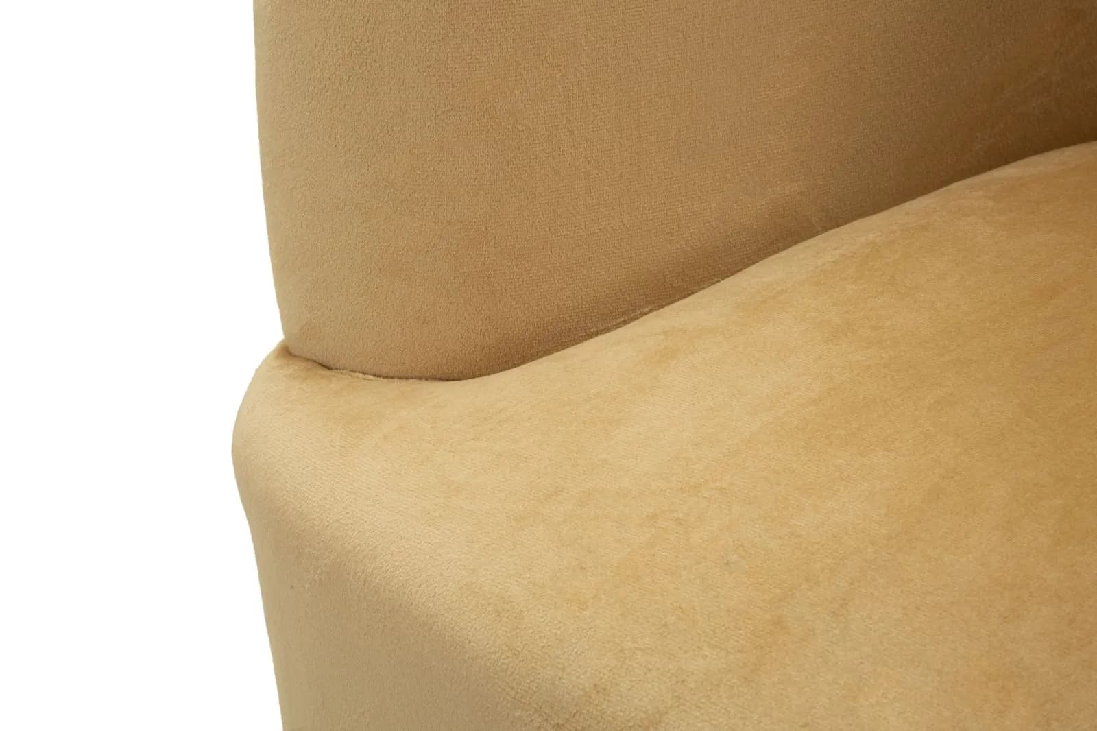 Designové křeslo Browy samet, Hnědé 8