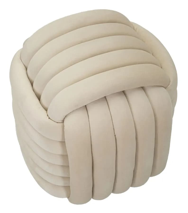 Taburet Softy 45 cm, Krémový 3